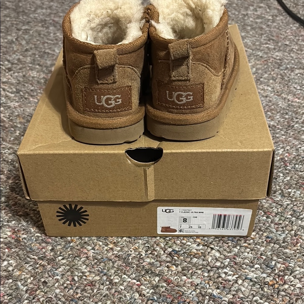 UGG Brown Boots with Plush Sheepskin Lining